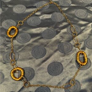 Elegant Gold & Silver Chain Necklace